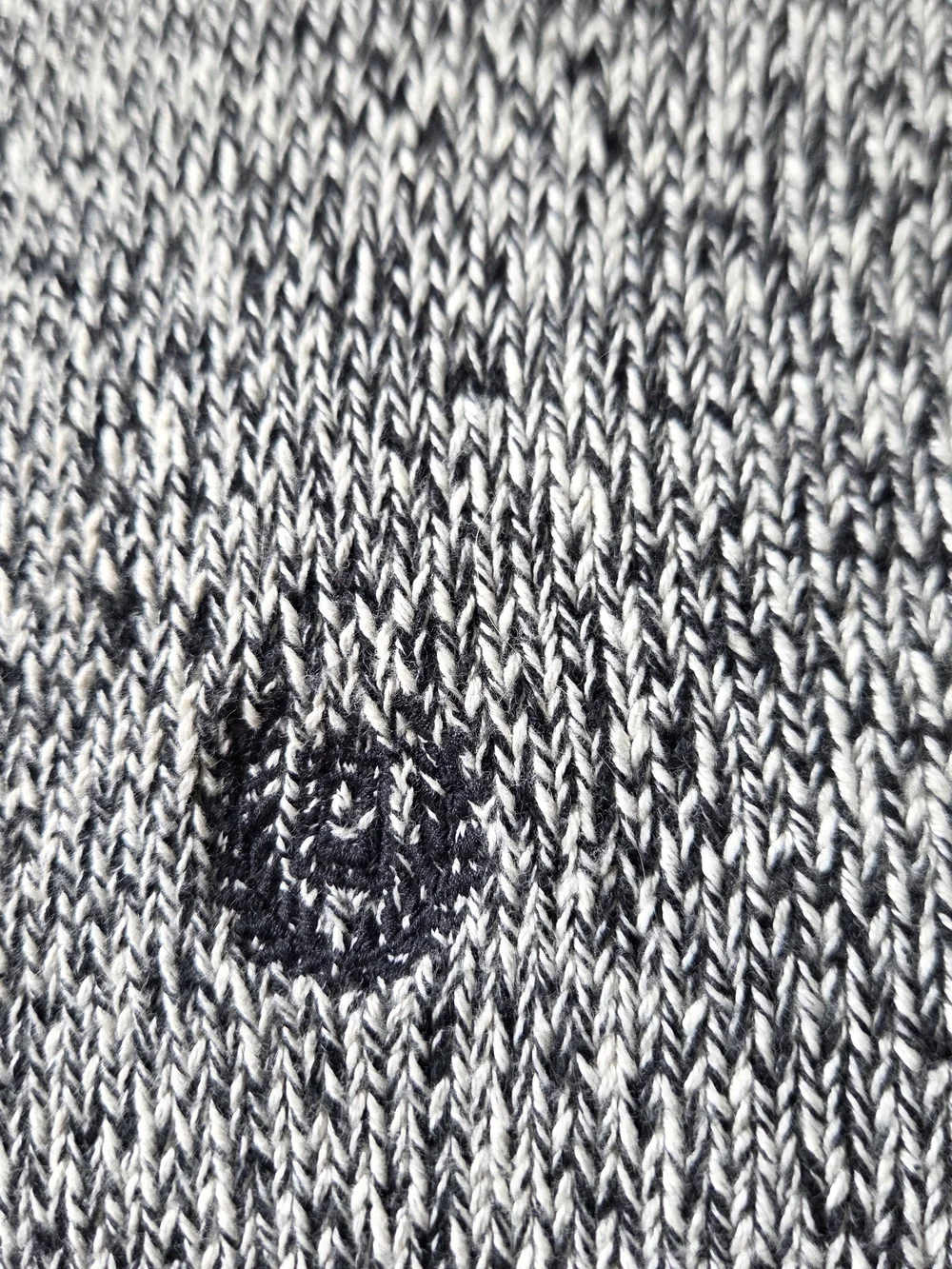 Chaps Gray Pullover Sweater with Brown Elbow Patches